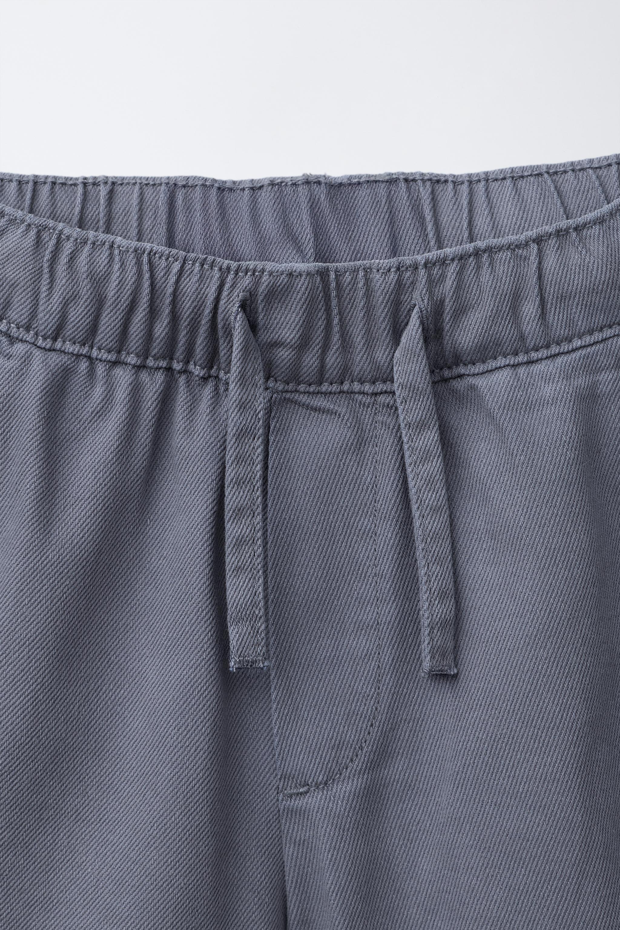 SHORT CARGO FLUIDE EN SERGÉ